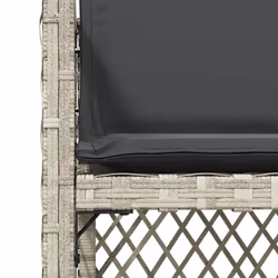 VidaXL 364954 chaise d'extérieur Dîner, Linge, Terrace Siège rembourré Dossier rembourré Tissu, mousse, Polyester, Polyuréthane Anthracite, Gris - Vue supplémentaire 8
