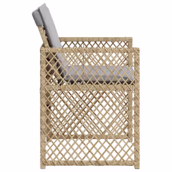 VidaXL 364955 chaise d'extérieur Terrace Siège rembourré Polyuréthane, Acier Gris - Vue supplémentaire 6