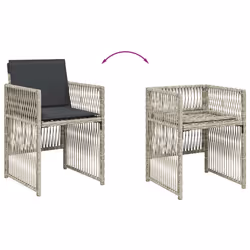 VidaXL 364971 chaise d'extérieur Terrace Siège rembourré Polyuréthane, Acier Anthracite - Vue supplémentaire 8