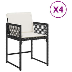 VidaXL 365017 chaise d'extérieur Terrace Siège rembourré Polyuréthane, Acier Crème, Blanc