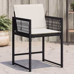 VidaXL 365017 chaise d'extérieur Terrace Siège rembourré Polyuréthane, Acier Crème, Blanc