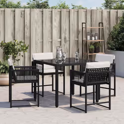 VidaXL 365017 chaise d'extérieur Terrace Siège rembourré Polyuréthane, Acier Crème, Blanc
