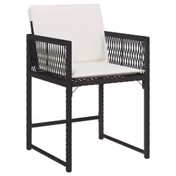 VidaXL 365017 chaise d'extérieur Terrace Siège rembourré Polyuréthane, Acier Crème, Blanc - Vue supplémentaire 4