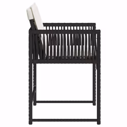VidaXL 365017 chaise d'extérieur Terrace Siège rembourré Polyuréthane, Acier Crème, Blanc - Vue supplémentaire 6