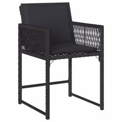 VidaXL 365018 chaise d'extérieur Terrace Siège rembourré Polyuréthane, Acier Noir - Vue supplémentaire 4