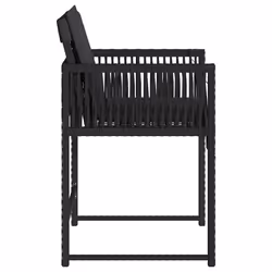 VidaXL 365018 chaise d'extérieur Terrace Siège rembourré Polyuréthane, Acier Noir - Vue supplémentaire 6