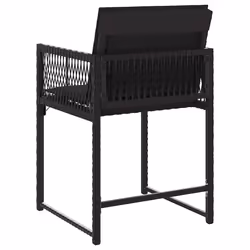 VidaXL 365018 chaise d'extérieur Terrace Siège rembourré Polyuréthane, Acier Noir - Vue supplémentaire 7