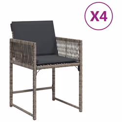 VidaXL 365019, Terrace, Siège rembourré, Polyuréthane, Acier, Gris, 110 kg, 505 mm