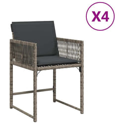 VidaXL 365019 chaise d'extérieur Terrace Siège rembourré Polyuréthane, Acier Gris