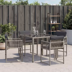 VidaXL 365019 chaise d'extérieur Terrace Siège rembourré Polyuréthane, Acier Gris