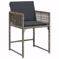 VidaXL 365019 chaise d'extérieur Terrace Siège rembourré Polyuréthane, Acier Gris - Vue supplémentaire 4