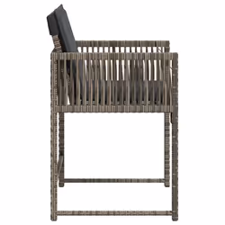 VidaXL 365019 chaise d'extérieur Terrace Siège rembourré Polyuréthane, Acier Gris - Vue supplémentaire 6