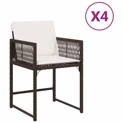 VidaXL 365020, Terrace, Siège rembourré, Polyuréthane, Acier, Crème, Blanc, 110 kg, 505 mm
