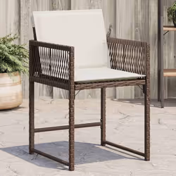 VidaXL 365020 chaise d'extérieur Terrace Siège rembourré Polyuréthane, Acier Crème, Blanc
