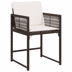 VidaXL 365020 chaise d'extérieur Terrace Siège rembourré Polyuréthane, Acier Crème, Blanc - Vue supplémentaire 4