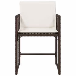 VidaXL 365020 chaise d'extérieur Terrace Siège rembourré Polyuréthane, Acier Crème, Blanc - Vue supplémentaire 5