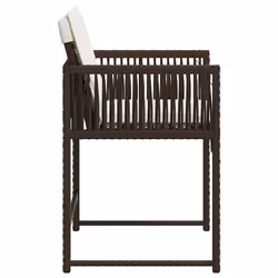 VidaXL 365020 chaise d'extérieur Terrace Siège rembourré Polyuréthane, Acier Crème, Blanc - Vue supplémentaire 6