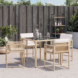 VidaXL 365021 chaise d'extérieur Terrace Siège rembourré Polyuréthane, Acier Crème, Blanc