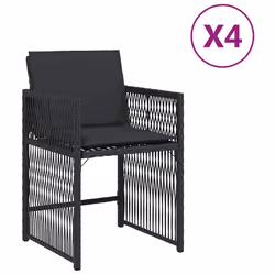 VidaXL 365035, Terrace, Siège rembourré, Polyuréthane, Acier, Noir, 110 kg, 505 mm