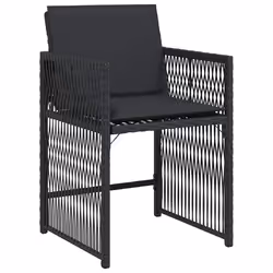 VidaXL 365035 chaise d'extérieur Terrace Siège rembourré Polyuréthane, Acier Noir - Vue supplémentaire 4