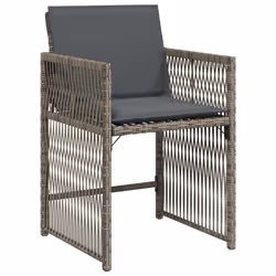 VidaXL 365036 chaise d'extérieur Terrace Siège rembourré Polyuréthane, Acier Gris - Vue supplémentaire 4