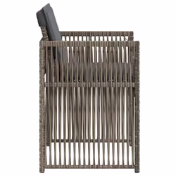 VidaXL 365036 chaise d'extérieur Terrace Siège rembourré Polyuréthane, Acier Gris - Vue supplémentaire 6