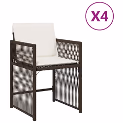 VidaXL 365037, Terrace, Siège rembourré, Polyuréthane, Acier, Crème, Blanc, 110 kg, 505 mm
