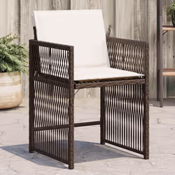 VidaXL 365037 chaise d'extérieur Terrace Siège rembourré Polyuréthane, Acier Crème, Blanc
