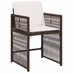 VidaXL 365037 chaise d'extérieur Terrace Siège rembourré Polyuréthane, Acier Crème, Blanc - Vue supplémentaire 4