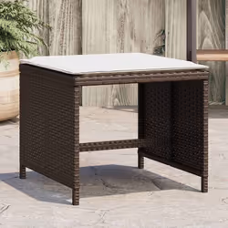 Détendez-vous et profitez de l'extérieur sur ces confortables tabourets de jardin ! Matériau durable : la résine tressée, éga ...