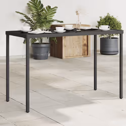 VidaXL 365072 table de jardin Noir