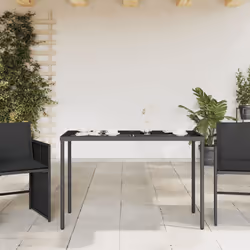VidaXL 365072 table de jardin Noir