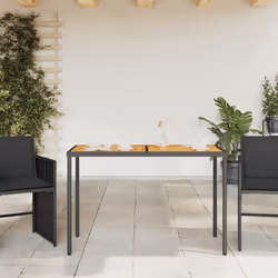 VidaXL 365077 table de jardin Noir