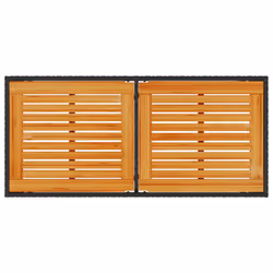 VidaXL 365077 table de jardin Noir - Vue supplémentaire 7
