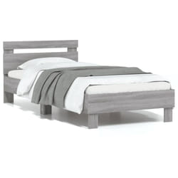 Cadre de lit sans matelas avec tête de lit 75x190 cm Vidaxl