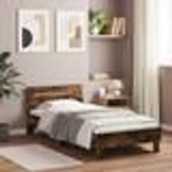 vidaXL Cadre de lit sans matelas avec lumières LED 100x200 cm - 100 x 200 cm
