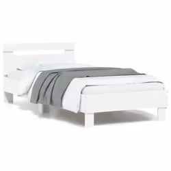 Obtenez une meilleure nuit de sommeil reposante grâce à ce cadre de lit avec tête de lit et lumières LED ! Il est un suppléme ...