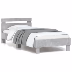 Obtenez une meilleure nuit de sommeil reposante grâce à ce cadre de lit avec tête de lit et lumières LED ! Il est un suppléme ...