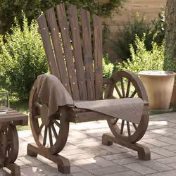 vidaXL Chaise de jardin Adirondack bois de sapin massif