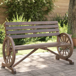 Banc de jardin 2 places bois de sapin massif Vidaxl