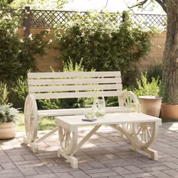 Cet ensemble de salon de jardin en bois a un design élégant et constitue un excellent choix pour vous détendre et profiter du ...