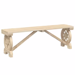 VidaXL 365111, Terrace, Siège rembourré, Bois de pin, 110 kg, 1150 mm, 280 mm