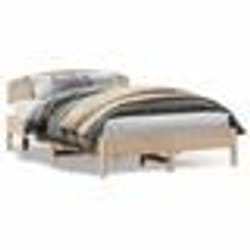 vidaXL Cadre de lit sans matelas 140x200 cm bois massif de pin - 140 x 200 cm