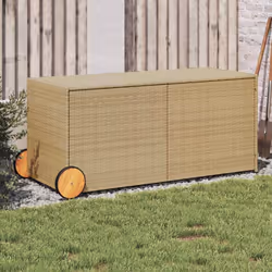 Cette boîte de rangement de jardin est idéale pour ranger vos coussins, oreillers, couvertures et autres objets dans le jardi ...