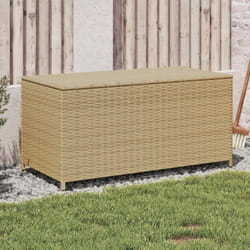 Vidaxl - Boîte de rangement de jardin mélange beige 190L résine tressée
