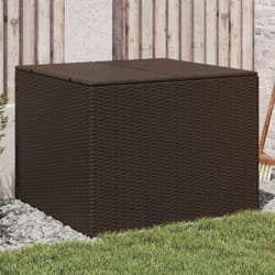 Vidaxl - Boîte de rangement de jardin marron 291L résine tressée