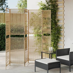 Cloison De Séparation 6 Panneaux Beige Résine Tressée Vidaxl