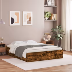 Ajoutez une touche moderne à votre chambre à coucher avec ce cadre de lit avec tiroirs ! Il apportera une touche pratique et  ...