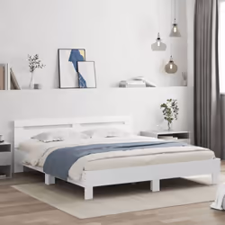 Obtenez une meilleure nuit de sommeil reposante grâce à ce cadre de lit avec LED ! Il est un supplément accueillant à toute c ...