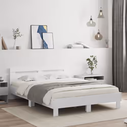 Obtenez une meilleure nuit de sommeil reposante grâce à ce cadre de lit avec LED ! Il est un supplément accueillant à toute c ...